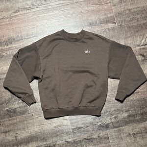 ALO Yoga Brown Crewneck Sweater